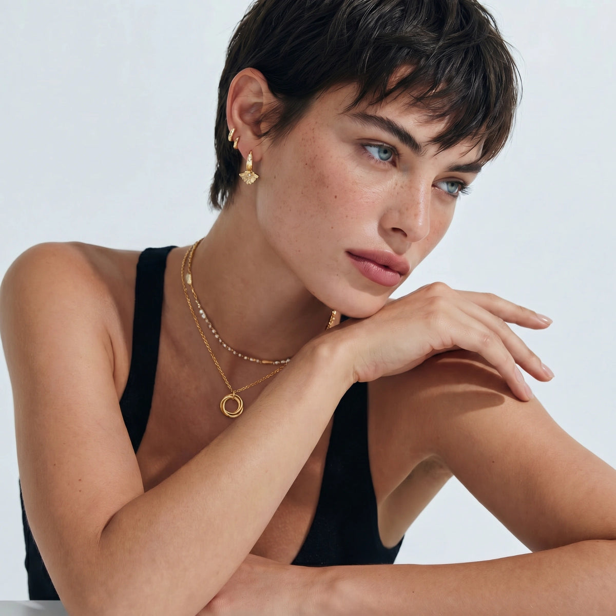 Twisted Harmony Necklace by LUMÉ