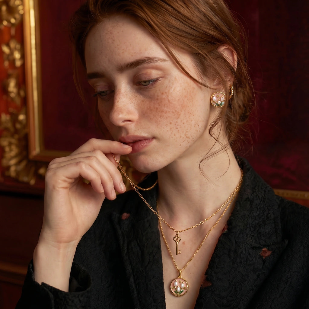 Garden Pearl Studs by LUMÉ